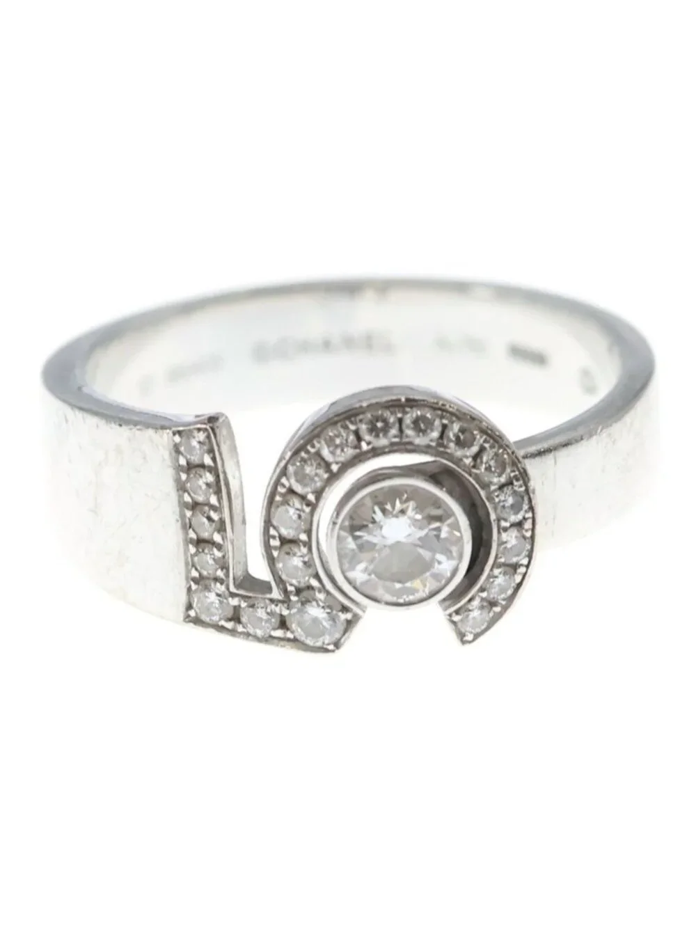 Chanel Eternal Diamond Ring Silver